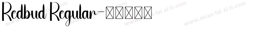Redbud Regular字体转换